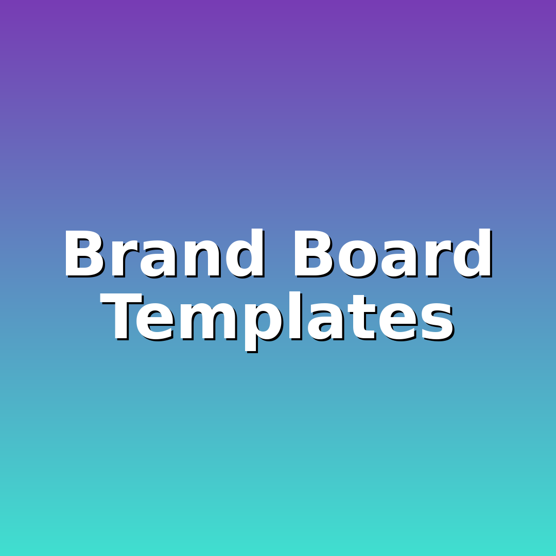 Professional Brand Board & Moodboard Canva Templates Pack