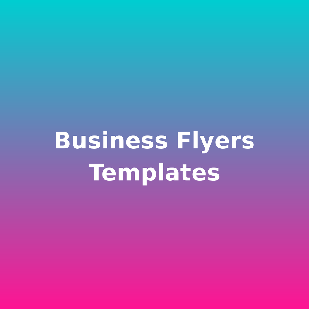 Professional Business Flyers Canva Templates Pack