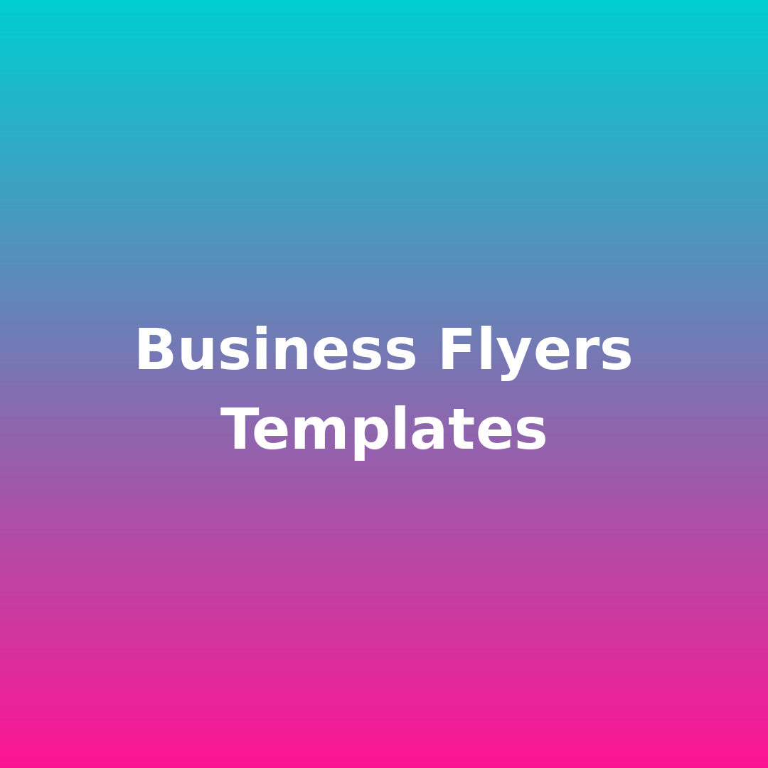 Professional Business Flyers Canva Templates Pack